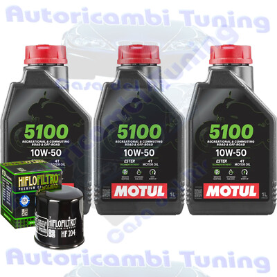 Set Service Öl Motul 5100 10W50 für Yamaha YXF850 WPB-L Wolverine X4 � 2020