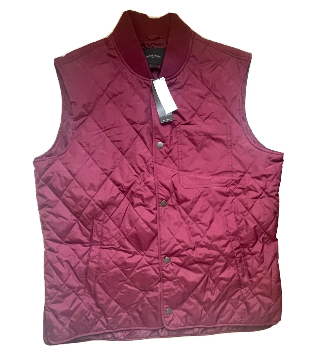 Banana republic water resistant quilted best sale vest