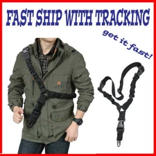 Tactical One Single Point Sling Strap Bungee Rifle Gun Sling with QD Buckle