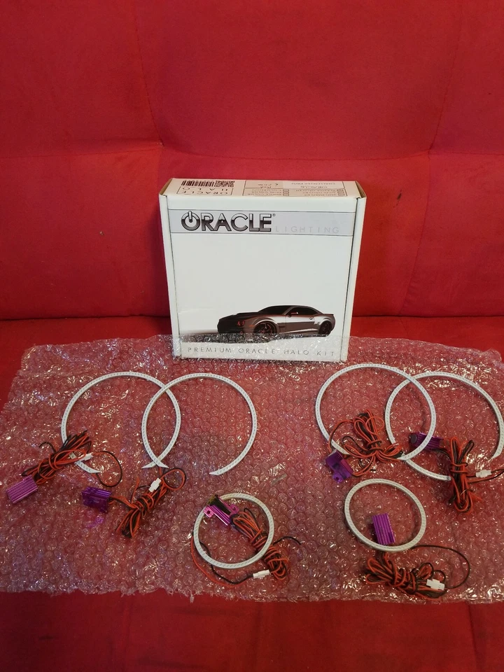 ORACLE Halo Kit for projector headlight with fogs for 08-14 Dodge Challenger RED - Image 3 of 3