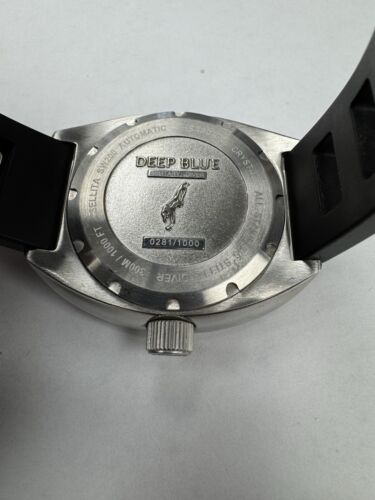 Deep Blue Military Diver Watch Red Blue Automatic SW200 Limited /1000 44mm - Picture 9 of 12