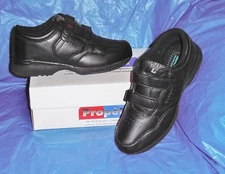 Propet M3705  Mens Dual Strap Walking Shoe,Black  9  XX  ( EEEEE )