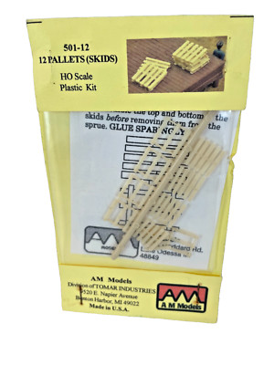 AM Models HO Scale Kit #501-12 Pallets (5) Unpainted.