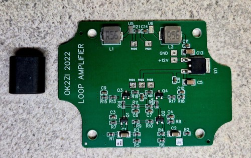 Przedwzmacniacz pętli magnetycznej zestaw SMD 50kHz-30MHz RX antena do SDR - Zdjęcie 2 z 7