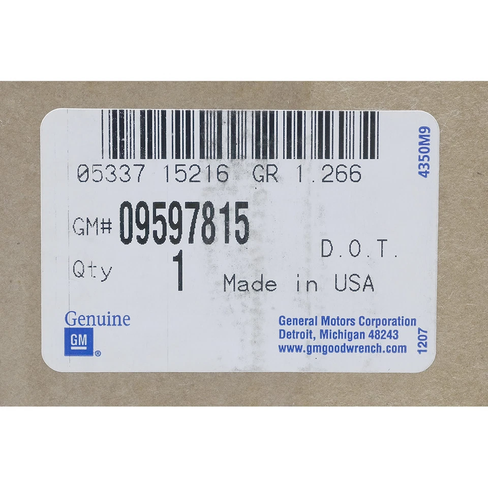 Tapa central de buje de rueda doble trasera 11-14 Silverado Sierra 3500 HD 9597815 OEM NUEVO Foto 4 de 4