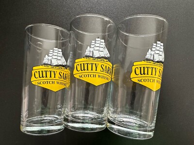 Cutty Sark (R) Glas Gläser     3 Stück Whiskey Cocktail Mix