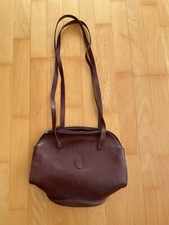 Disser Damen Schultertasche braun Echtes weiches Leder 29,5 cm breit 
