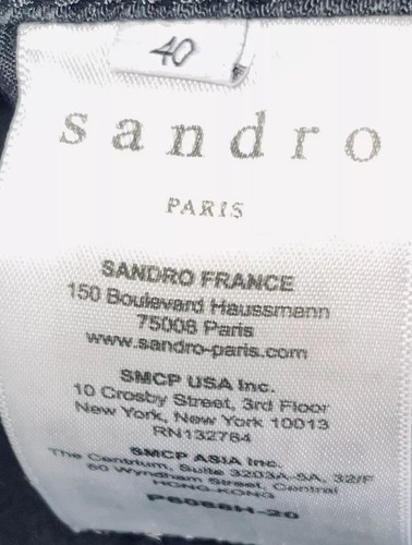 Sandro Jeans Women Y2k 90’s Black Paris 30 Double Button High Rise Visible Seam - Picture 12 of 19