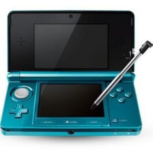 Nintendo 3DS Aqua Blue Console Portable System Very Good