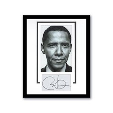 Barack Obama '44th President' AUTOGRAPH Signed Custom Framed 11x14 Display B LOA