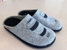 TONI PONS Women's Grey Wool Mule Clogs Size 36