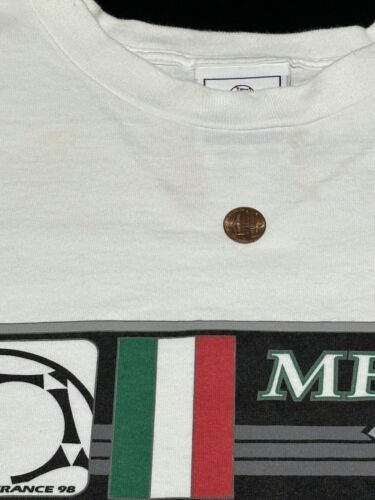 Vintage France '98 World Cup Soccer Mexico T-Shirt Adult Mens Size XL Rare - Picture 9 of 12
