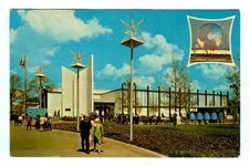 Vintage 1964-1965 New York WORLD'S FAIR Pavilion of Paris POSTCARD!