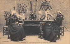 CPA 36 PRISSAC / CONCOURS AGRICOLE DU 16 JUIN 1912 / LES FILEUSES / cpa rare