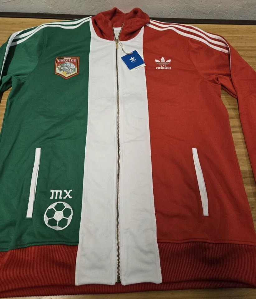 Vintage Adidas Mexico Track Jacket Set World Cup Soccer Size 2XL Pants XL - Image 4 of 4