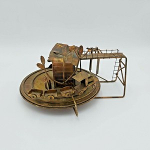 Music Box Copper Train Coal Cars I Ve Been Working On Railroad Vintage Ebay