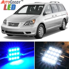 17 x Premium Blue LED Lights Interior Package Kit for Honda Odyssey 05-10 + Tool