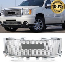 Fit For 2011-2014 Gmc Sierra 2500 3500 Hd Denali Style Front Grille Chrome New