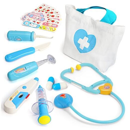 Toy Life Doctor Kit for Toddlers 3-5, Kid Doctor Playset Kids Doctor Kit Toy 