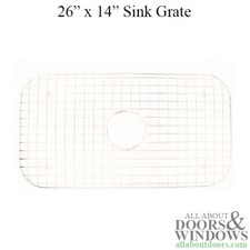 Kitchen Sink Grate 26 inch by 14 Inch Metal Sink Grate With Non Skid Feet