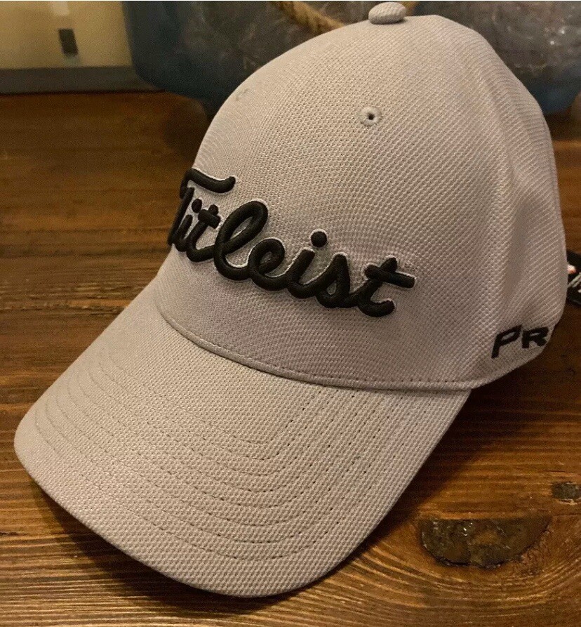 New Titleist Tour Snapback Adjustable Hat Cap FJ ProV1 Grey/Black