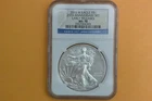 2011 W (BURNISHED) AMERICAN SILVER EAGLE  NGC MS70 EARLY RELEASES