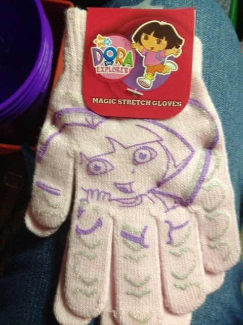 DISNEY DORA THE EXPLORER MAGIC STRETCH GLOVES NWT
