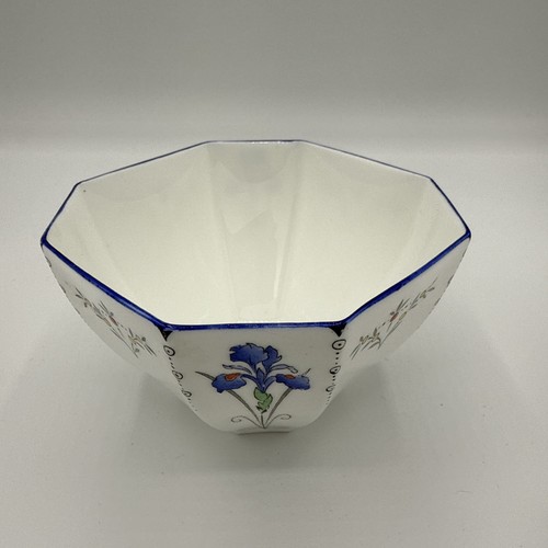 Shelley Vintage Queen Anne Shape Blue Iris Pattern F11561 Sugar Bowl Dainty - Picture 2 of 15