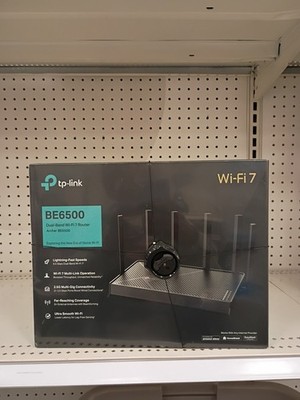 TP-Link - Archer BE6500 Dual-Band Wi-Fi 7 Router - Black