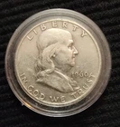 1960-D Franklin Half Dollar - Circulated - 90% Silver -