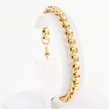 Vintage 9Ct Gold 19.5 grams Roller Ball / Rollerball Link Bracelet 8 1/4