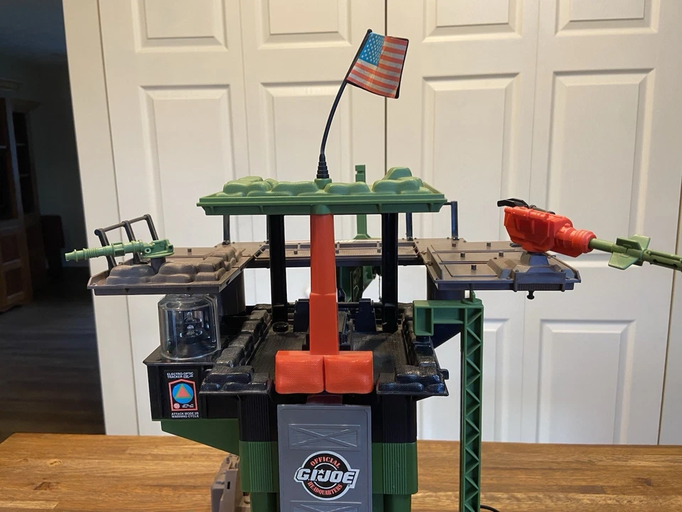 Base de Comando del Cuartel General GI Joe 1992 de colección, instrucciones, mayormente completa Foto 3 de 4