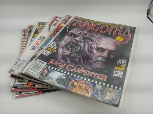 Lot of 10 Fangoria Magazines All Bagged and Boarded Horror Movie Lot #2