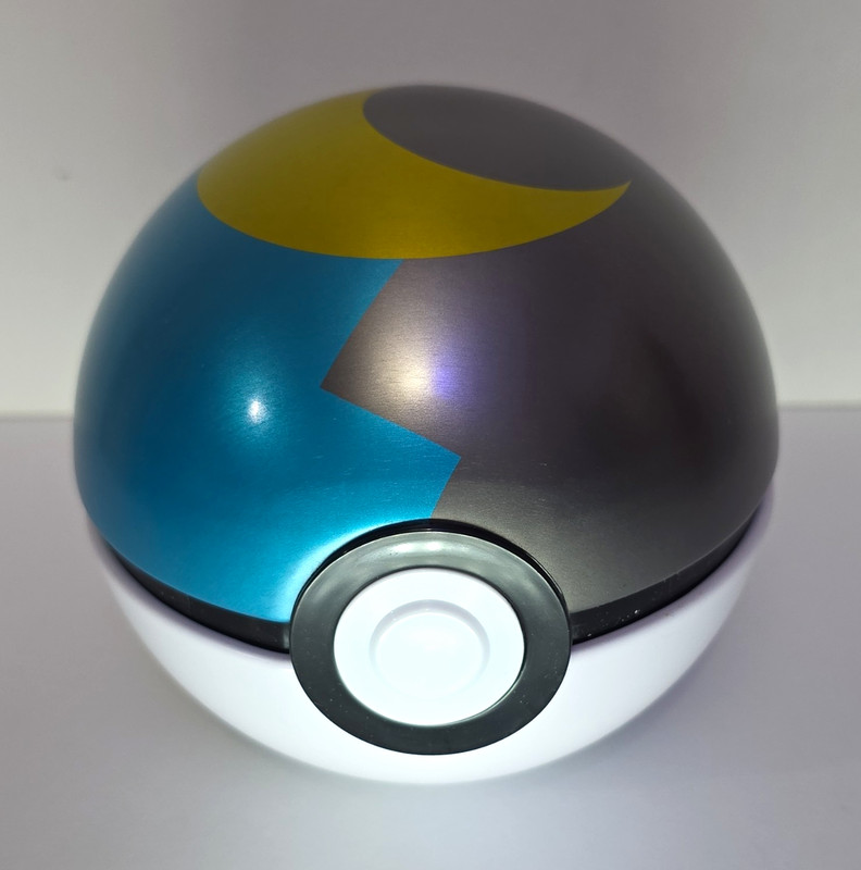 Empty Pokémon TCG Poké Ball Style Tin Card Storage Case 60ct Standard Multicolor