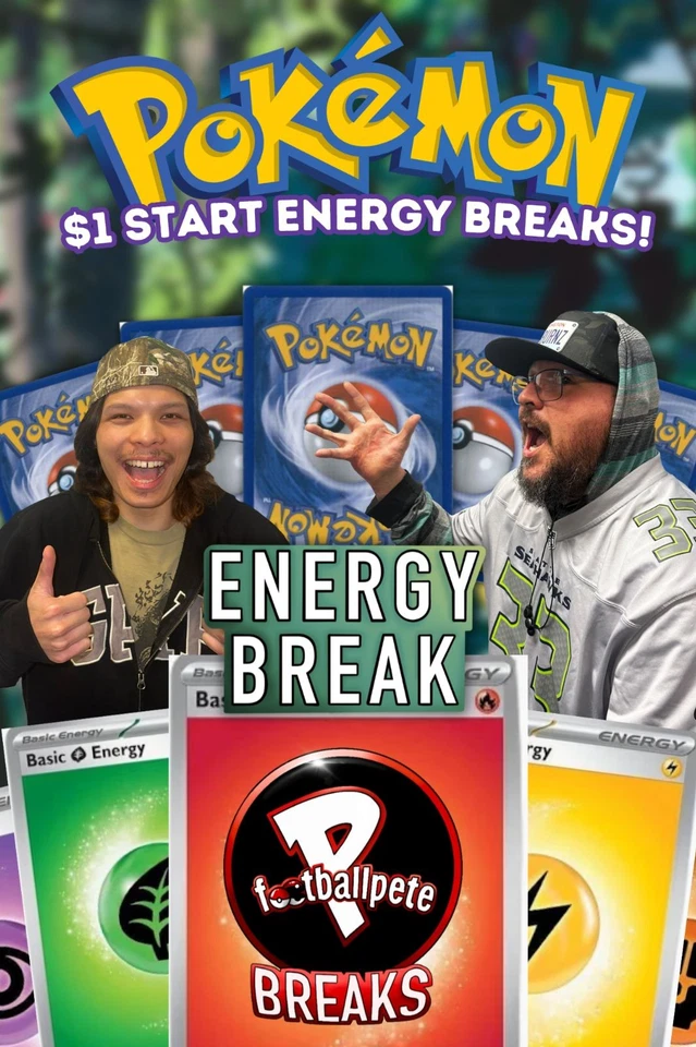 💦🔥🍃$1 START POKEMON ENERGY BREAKS!🍃🔥💦 W/PFOOTBALL