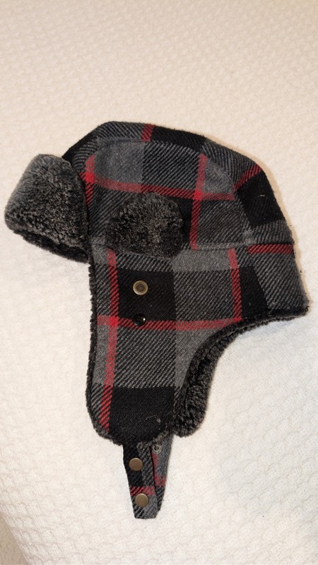 REI Winter Hat - Fuzzy - Earmuffs - Plaid