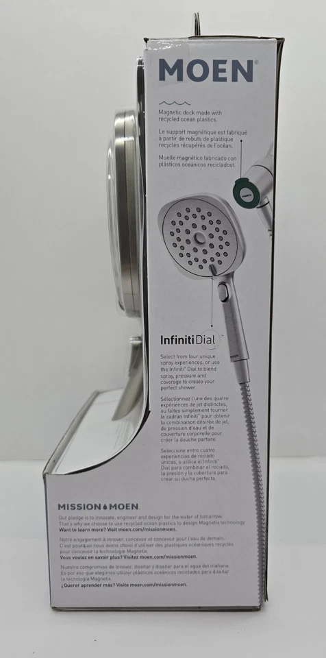 Moen Verso Handheld Magnetic Shower Head InfinitiDial Brushed Nickel 220H4EPSRN - Image 2 of 4