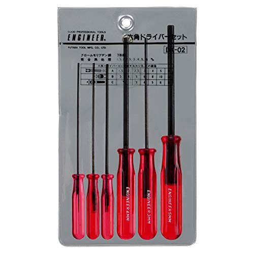 Engineer DK-02 Hex Screwdriver Set - 6 Precision Tools For Model Making & Electronics