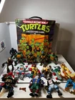 Vintage Teenage Mutant Ninja Turtles Collectors Case with 2 Trays of 14 Figures