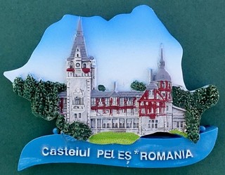 Souvenir Kühlschrankmagnet Peles Schloss Rumänien