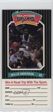 1988-89 Diamond Shamrock San Antonio Spurs Willie Anderson 11sh