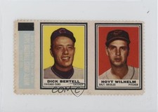 1962 Topps Stamp Panels Dick Bartell Hoyt Wilhelm HOF 0v9