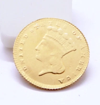 1 DOLLAR 1868 - OR - ETATS-UNIS - 10 500 EX - RARE - 1,64g - Photo 1/4