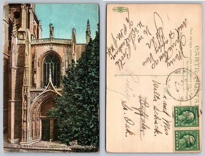 Aix En Provence Cathedral Exterior Postcard