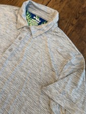 Birdie Bound Golf Polo Sz 3XL Heather Gray Performance Stretch Summer Minimal