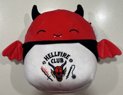 NEW 2025 Squishmallows Stranger Things Dante the Red Bat Hellfire Club Tee
