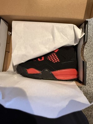 Jordan 4 Retro Red Thunder UK5,5 / US6c TD Toddler DSWT Brandneu DS Neu in OVP