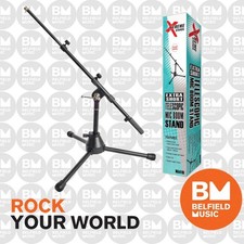 Xtreme MA411B Short Microphone Stand w/ Telescopic Boom - MA-411B - Black - BM