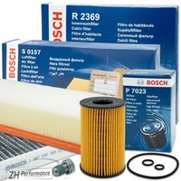 Bosch Inspektionspaket Filter Set Aktivkohle Audi A4 2.0 TDI Ab 11/11 Bis 07/13