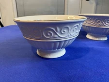 Gibson Everyday Claremont Scrolls With Gold Trim Cereal Bowls (Set Of 3)